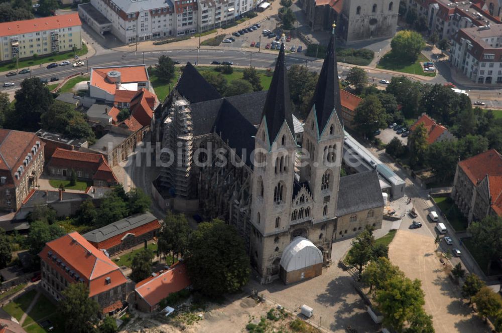 Halberstadt aus der Vogelperspektive: Strasse der Romanik in Sachsen-Anhalt