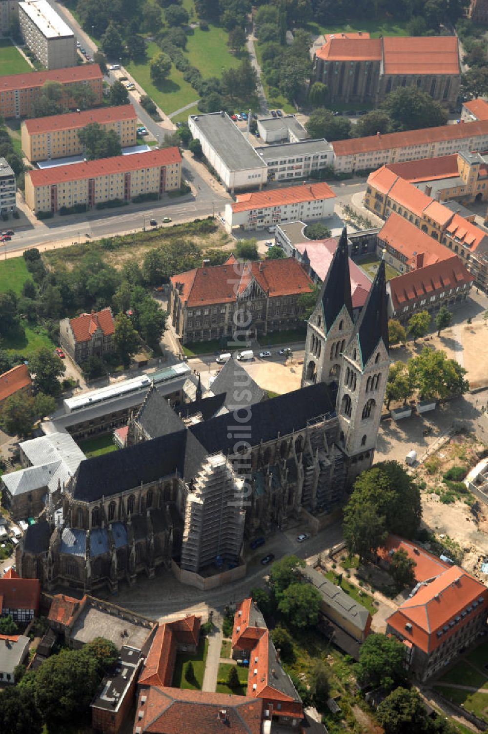 Halberstadt aus der Vogelperspektive: Strasse der Romanik in Sachsen-Anhalt