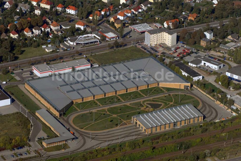 Luftaufnahme Halle - Straßenbahndepot Halle