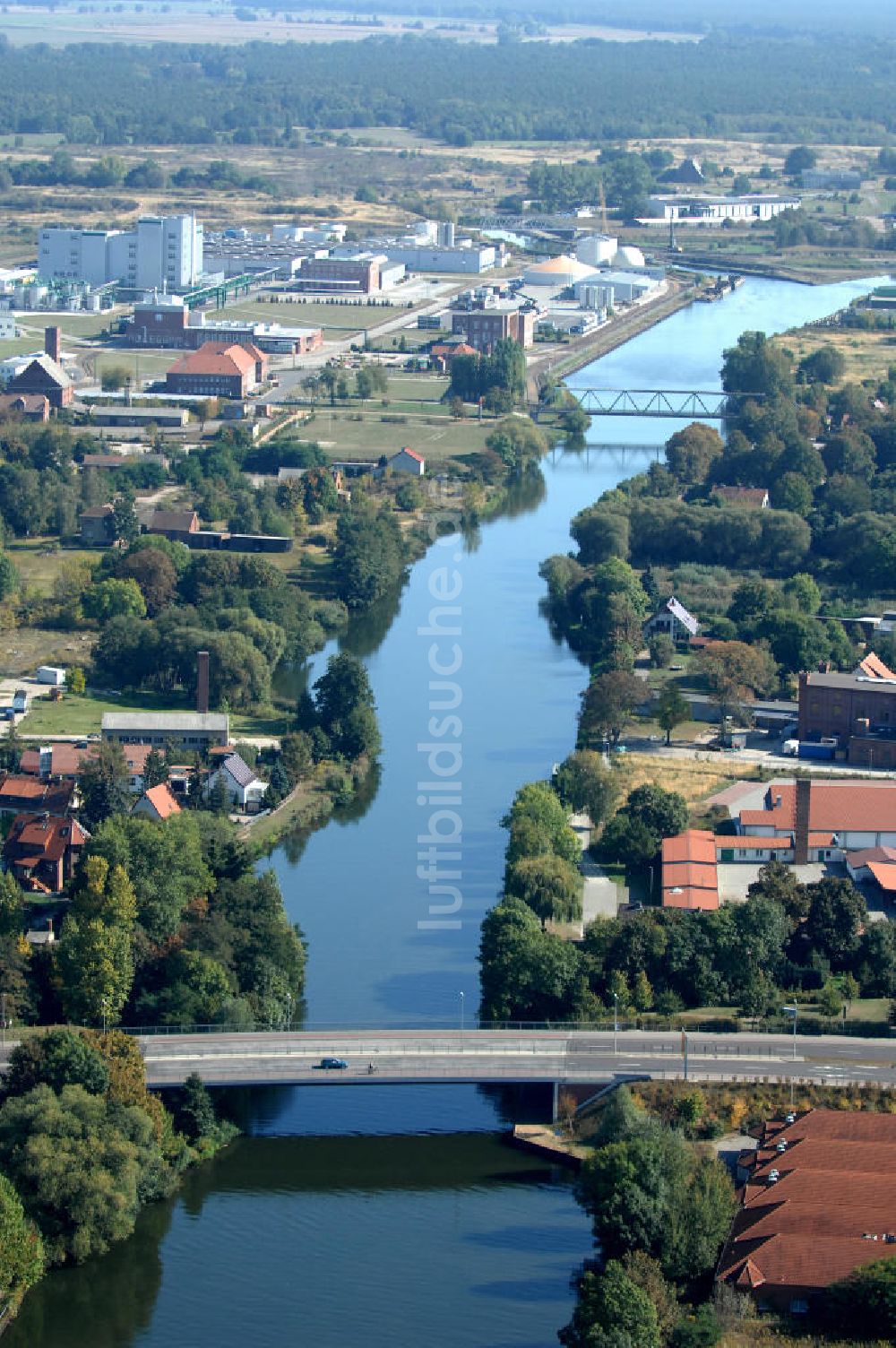 Luftaufnahme GENTHIN - Straßenbrücke Genthin