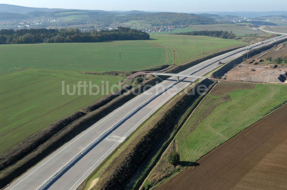 Luftbild Neukirchen - Strassenbrücke südlich von Neukirchen an der A4