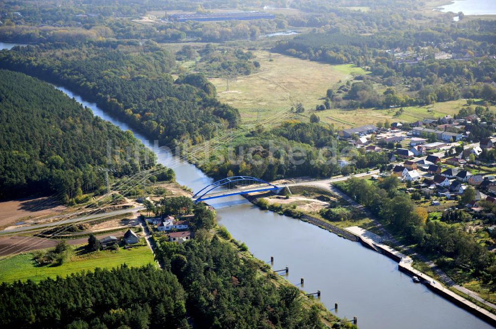 Wusterwitz aus der Vogelperspektive: Straßenbrücke Wusterwitz