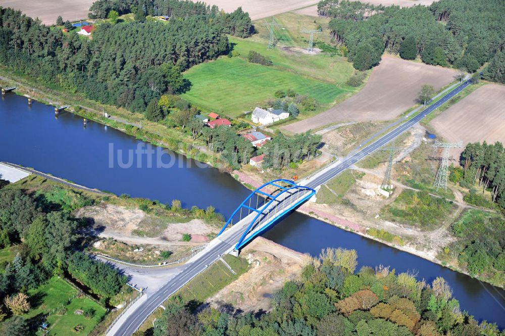 Wusterwitz aus der Vogelperspektive: Straßenbrücke Wusterwitz