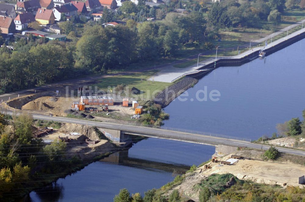 Wusterwitz aus der Vogelperspektive: Strassenbrücke Wusterwitz