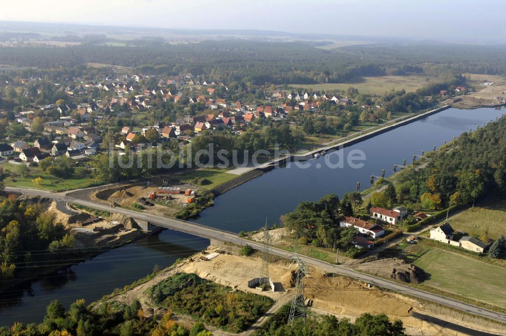 Luftaufnahme Wusterwitz - Strassenbrücke Wusterwitz