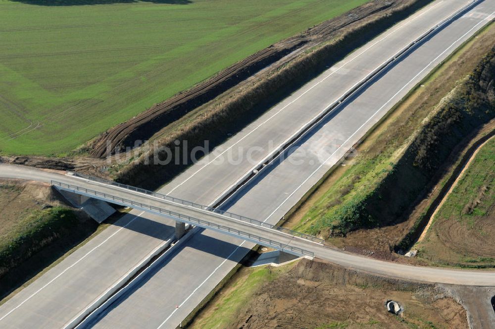 Luftaufnahme Neukirchen - Strassenbrücke zwischen Hötzelsroda und Neukirchen an der A4