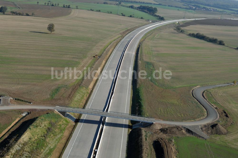 Luftbild Neukirchen - Strassenbrücke zwischen Hötzelsroda und Neukirchen an der A4