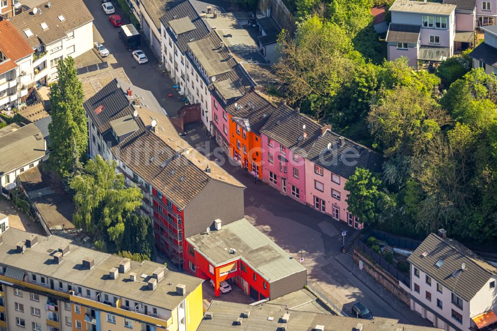 Luftbild Hagen - Straßenstrich und Prostitutionszentrum für käuflichen Sex als Dienstleistungs- Gewerbe im Rotlichtviertel Düppenbecker Straße in Hagen im Bundesland Nordrhein-Westfalen, Deutschland