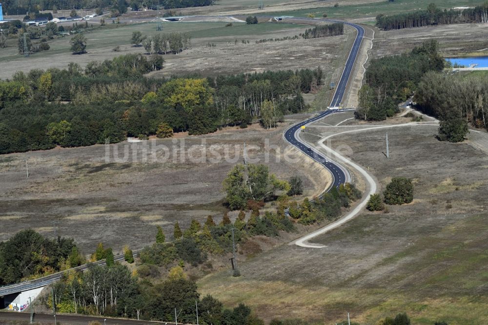 Luftbild Breese - Straßenverlauf der OU L11 in Breese im Bundesland Brandenburg, Deutschland