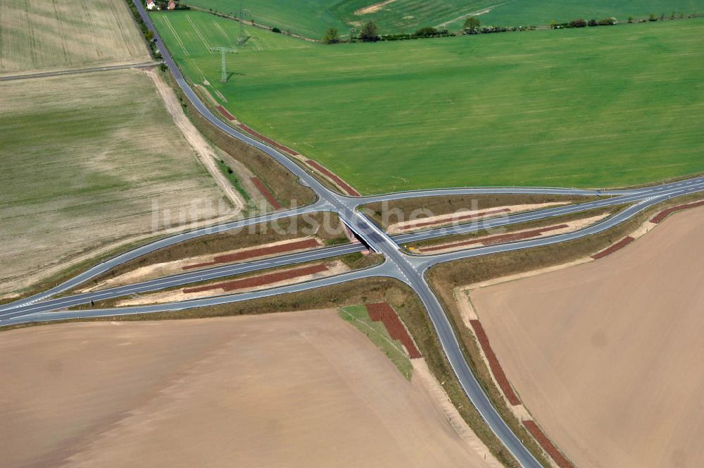 Luftbild BENSDORF - Strassenverlauf der L96 Ortsumgehung Bensdorf