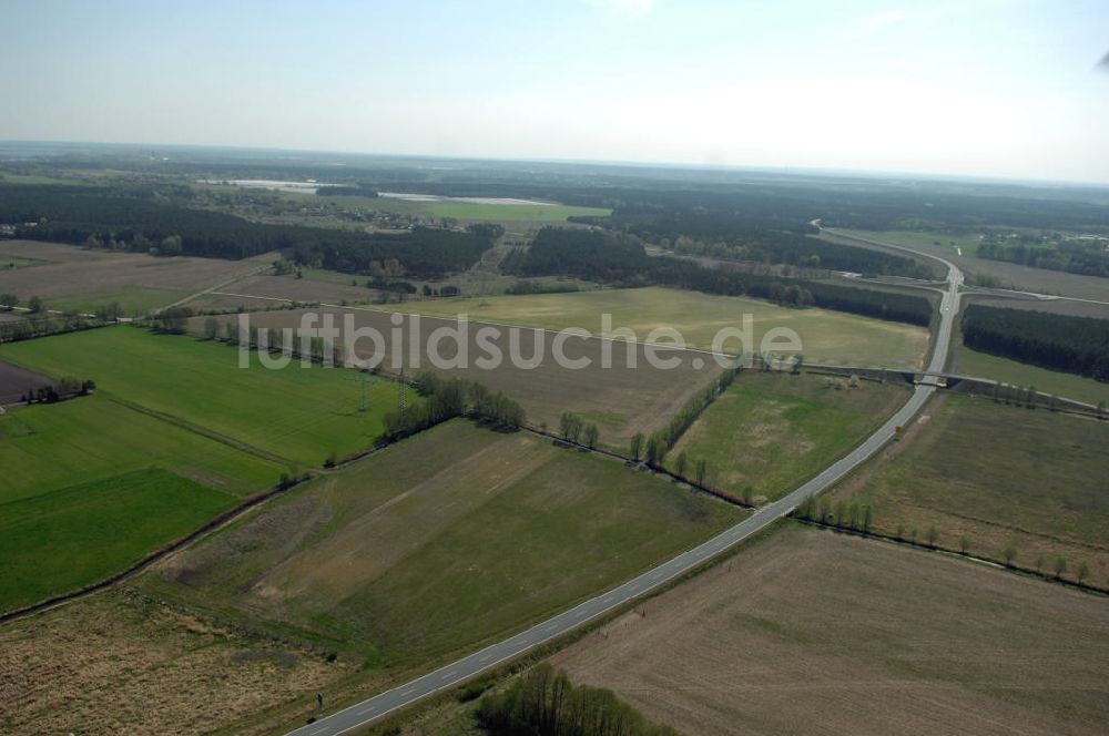 Luftbild BENSDORF - Strassenverlauf der L96 Ortsumgehung Bensdorf