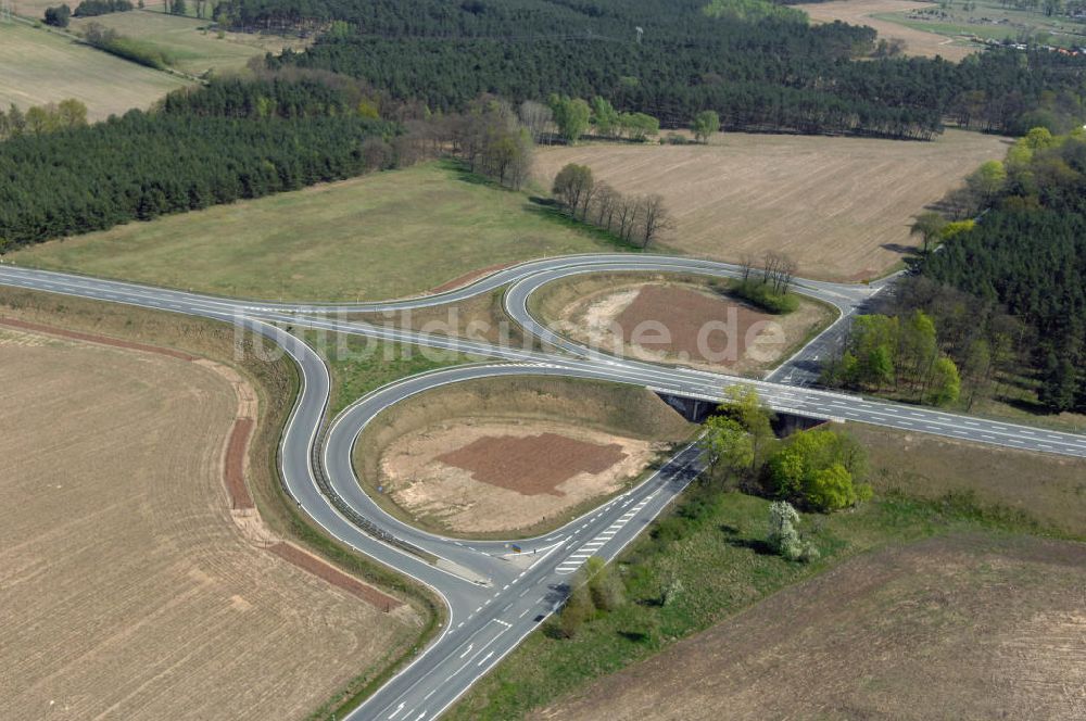 Luftaufnahme BENSDORF - Strassenverlauf der L96 Ortsumgehung Bensdorf