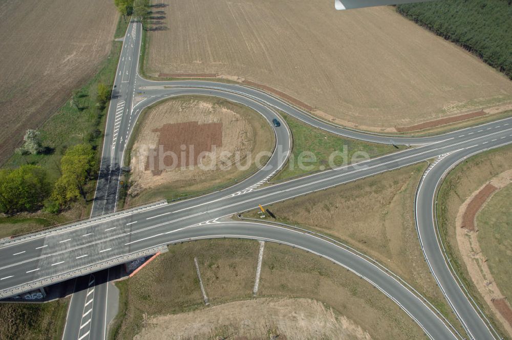 Luftbild BENSDORF - Strassenverlauf der L96 Ortsumgehung Bensdorf