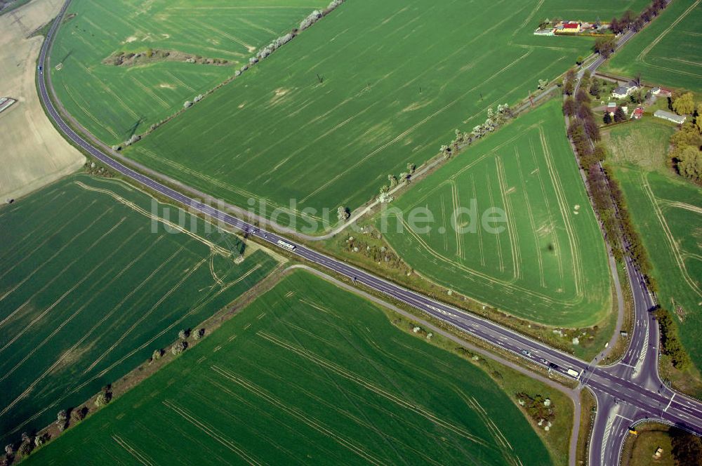 Luftbild NAUEN - Strassenverlauf der B273 Ortsumgehung Nauen