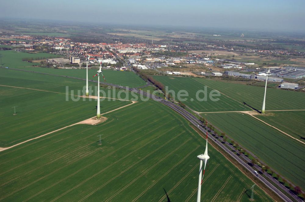 Luftaufnahme NAUEN - Strassenverlauf der B273 Ortsumgehung Nauen