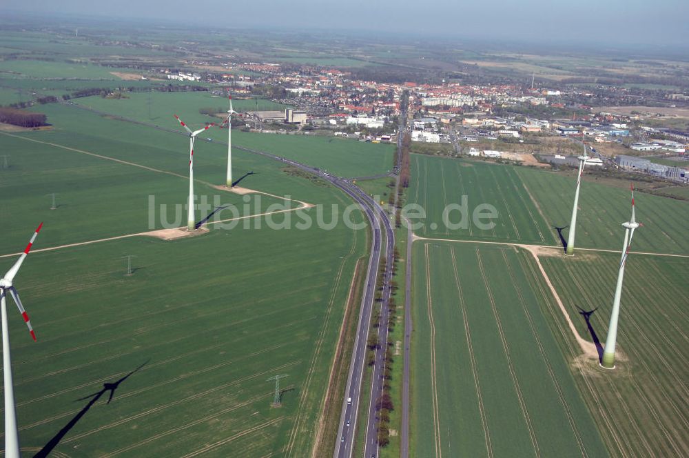 Luftbild NAUEN - Strassenverlauf der B273 Ortsumgehung Nauen