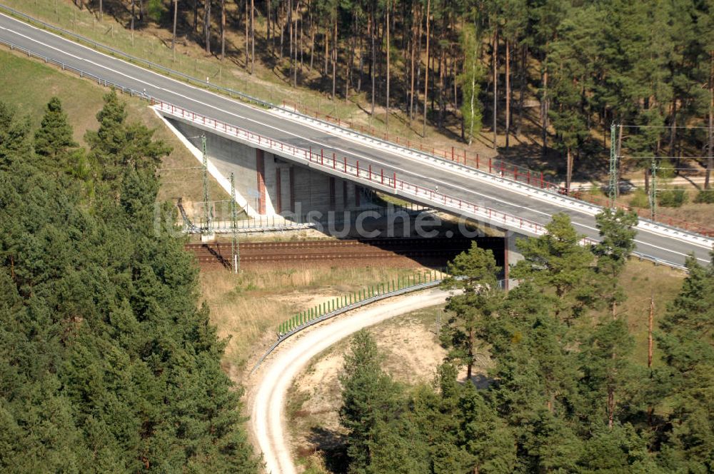 Luftbild WUSTERWITZ - Strassenverlauf der L96 Ortsumgehung Wusterwitz