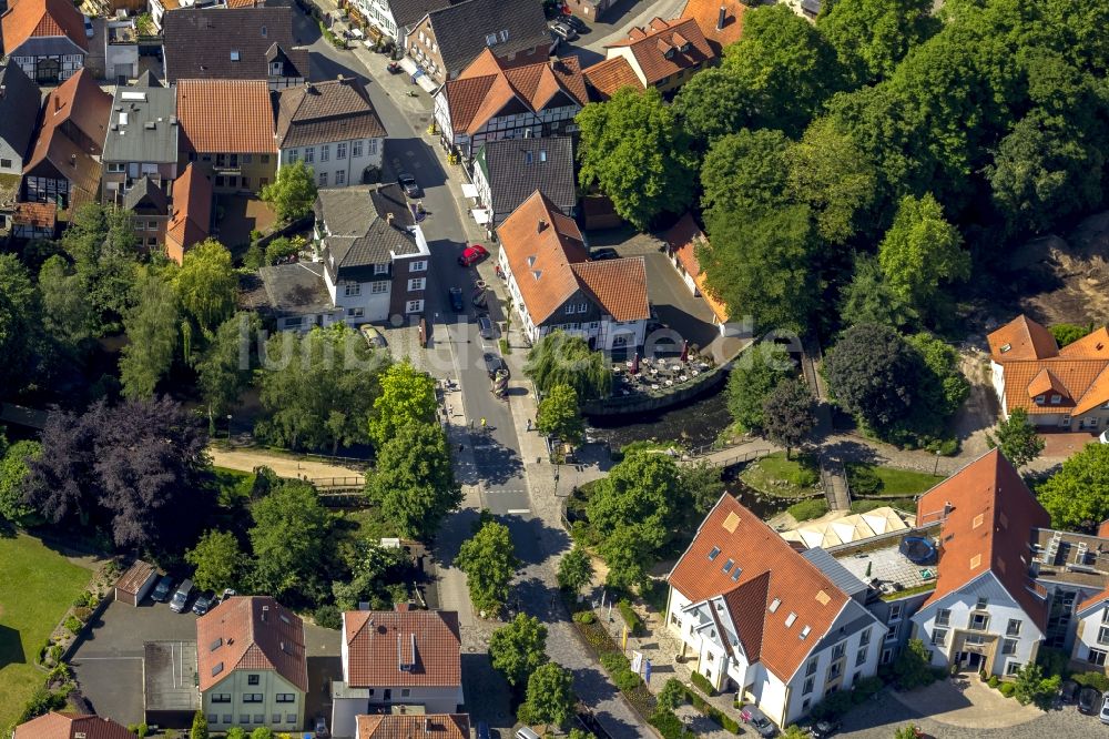 Luftbild Rietberg - Straßenverlauf in Rietberg im Bundesland Nordrhein-Westfalen