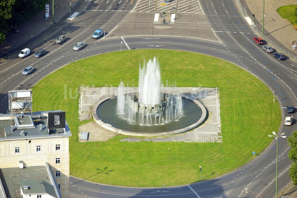 Luftaufnahme Berlin Mitte - Strausberger Platz in Berlin-Friedrichshain