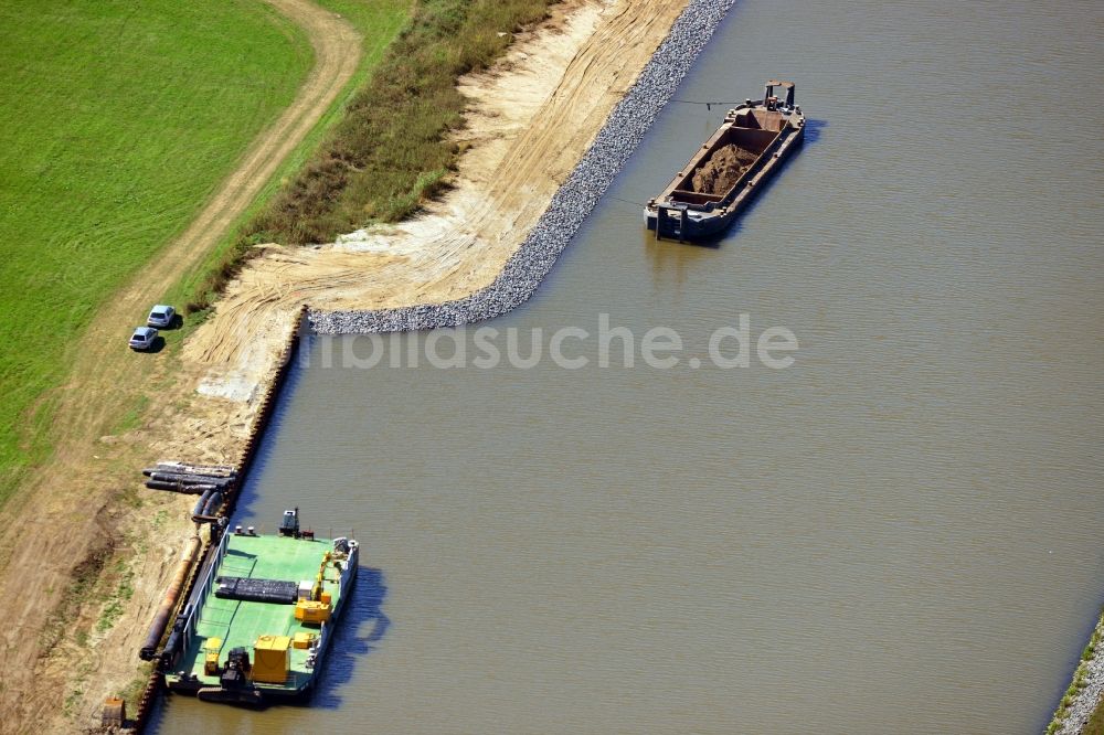 Luftbild Seedorf - Streckenausbau Elbe-Havel-Kanal zwischen Genthin und Seedorf im Bundesland Sachsen-Anhalt