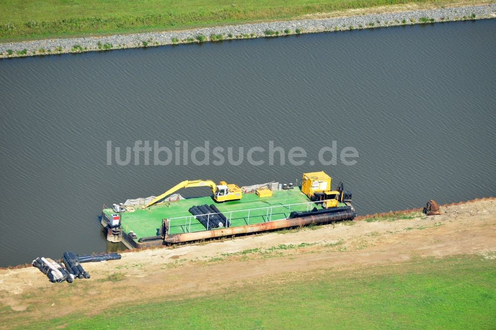 Seedorf aus der Vogelperspektive: Streckenausbau Elbe-Havel-Kanal zwischen Genthin und Seedorf im Bundesland Sachsen-Anhalt