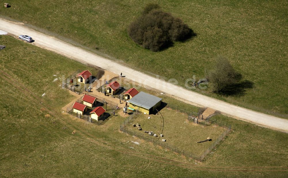 Hemer von oben - Streichelzoo Landesgartenschau Hemer