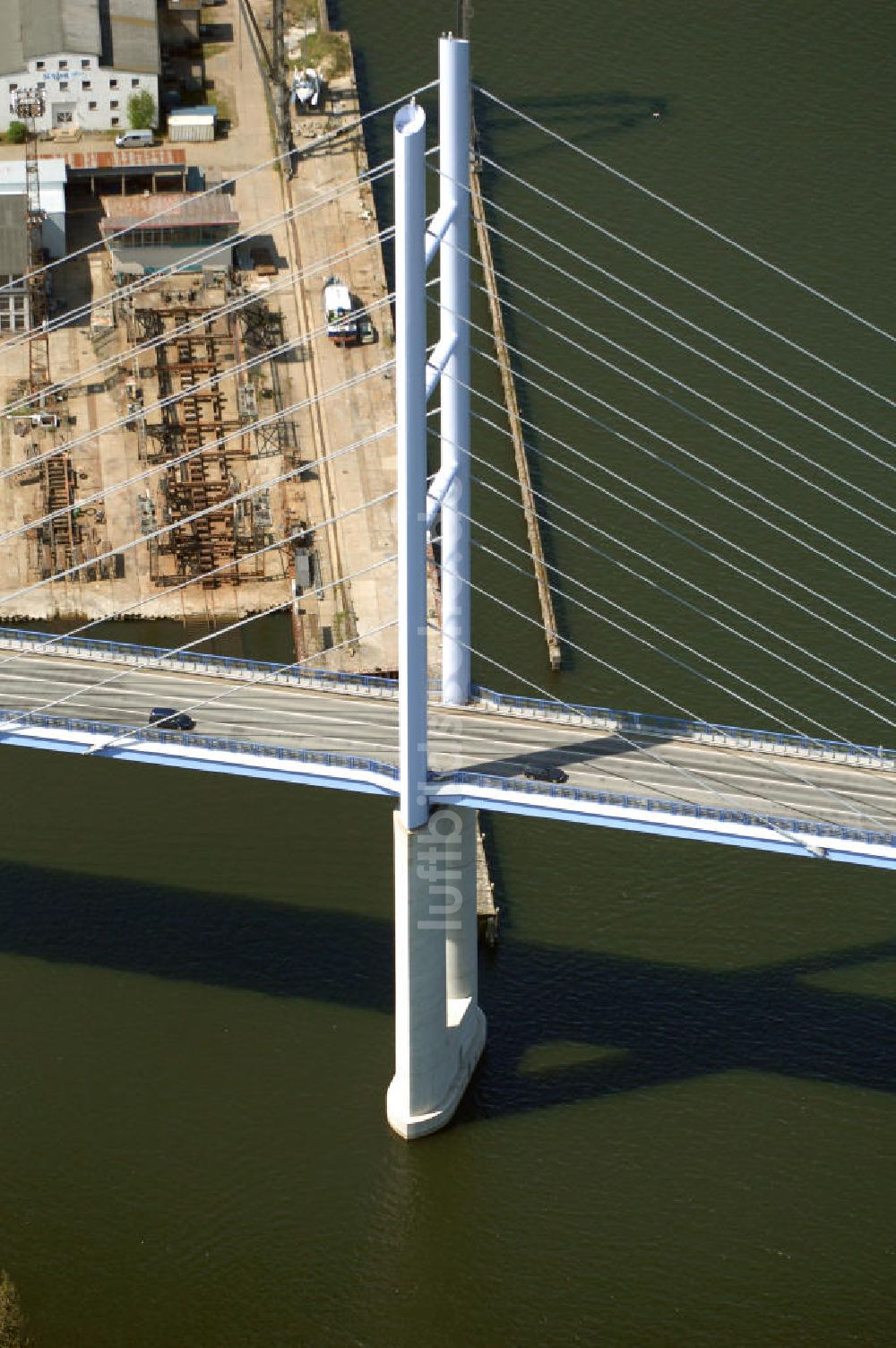 Luftbild Stralsund - Strelasundquerung und Rügendamm- Brücke der Insel Rügen