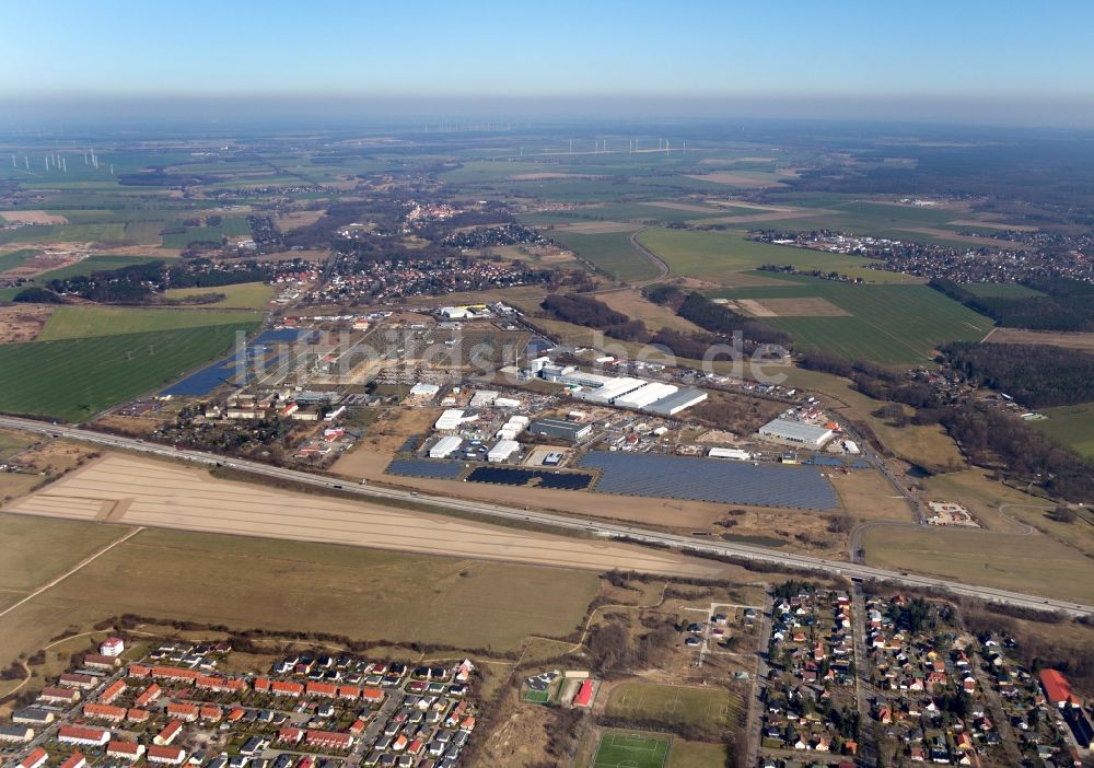 Neuenhagen bei Berlin aus der Vogelperspektive: Stromversorgungs- Umspannwerk im Gewerbegebiet Neuenhagen im Bundesland Brandenburg