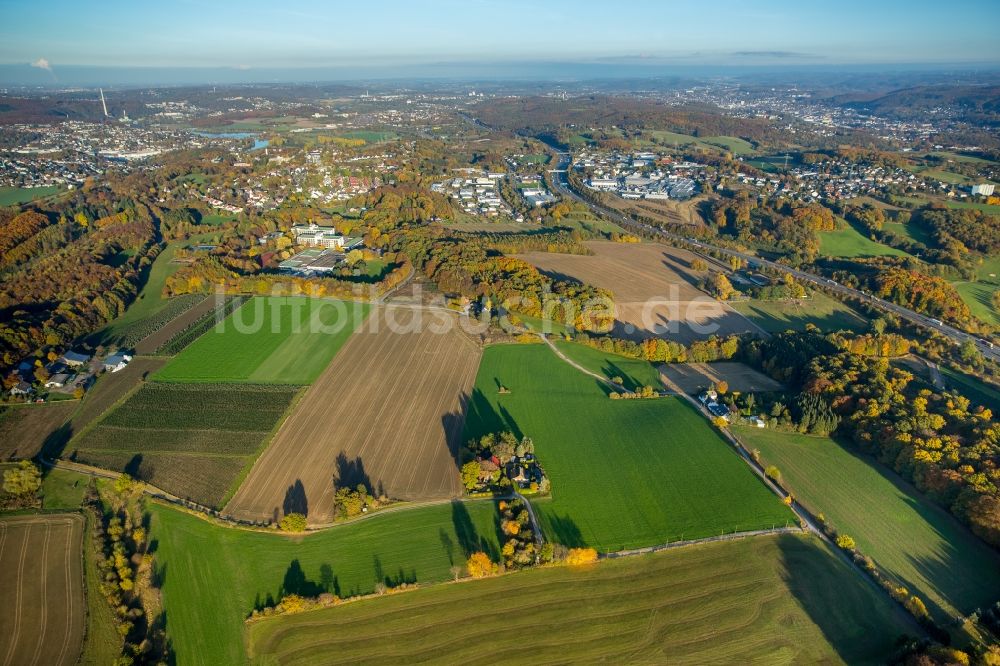 Luftbild Gevelsberg - Strukturen auf landwirtschaftlichen Feldern in Gevelsberg im Bundesland Nordrhein-Westfalen