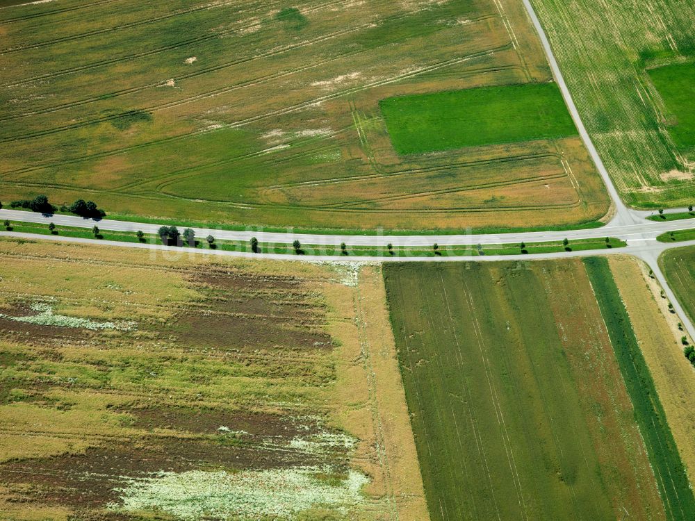 Luftbild Starzach - Strukturen auf landwirtschaftlichen Feldern in Starzach im Bundesland Baden-Württemberg, Deutschland