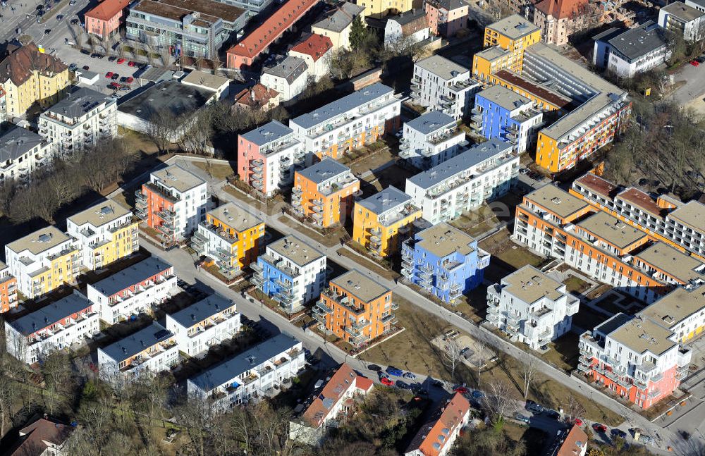 Regensburg von oben - Studenten-Wohngebiet Studiosus Regensburg