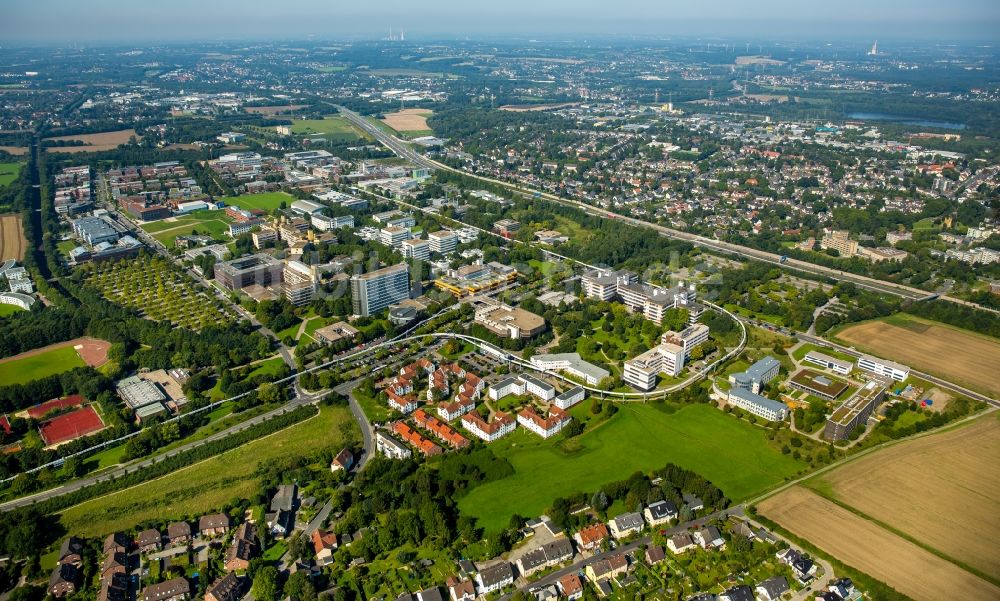 Dortmund von oben - Studenten- Wohnheim - Gebäude Studentendorf 2 am Vogelpothsweg in Dortmund im Bundesland Nordrhein-Westfalen