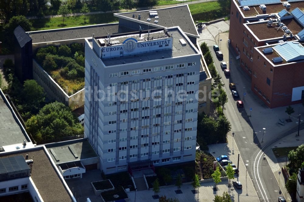 Frankfurt (Oder) aus der Vogelperspektive: Studentenwohnanlage der Europa-Universität Viadrina Frankfurt (Oder) im Bundesland Brandenburg