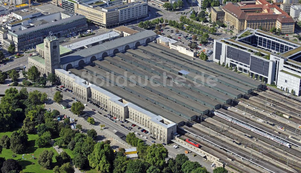 Stuttgart aus der Vogelperspektive: Stuttgarter Hauptbahnhof