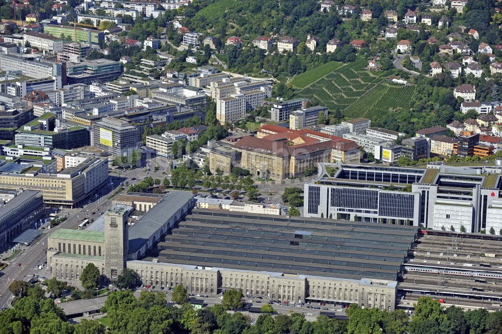 Luftaufnahme Stuttgart - Stuttgarter Hauptbahnhof