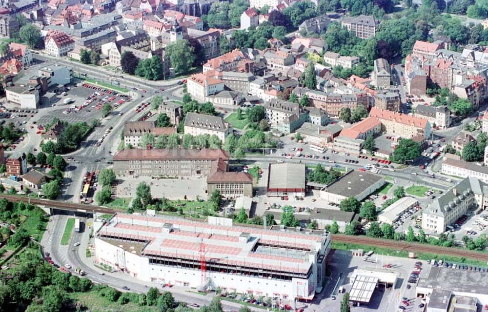 Luftaufnahme Jena - SUPER-SPAR-Markt im Stadtzentrum Jena.