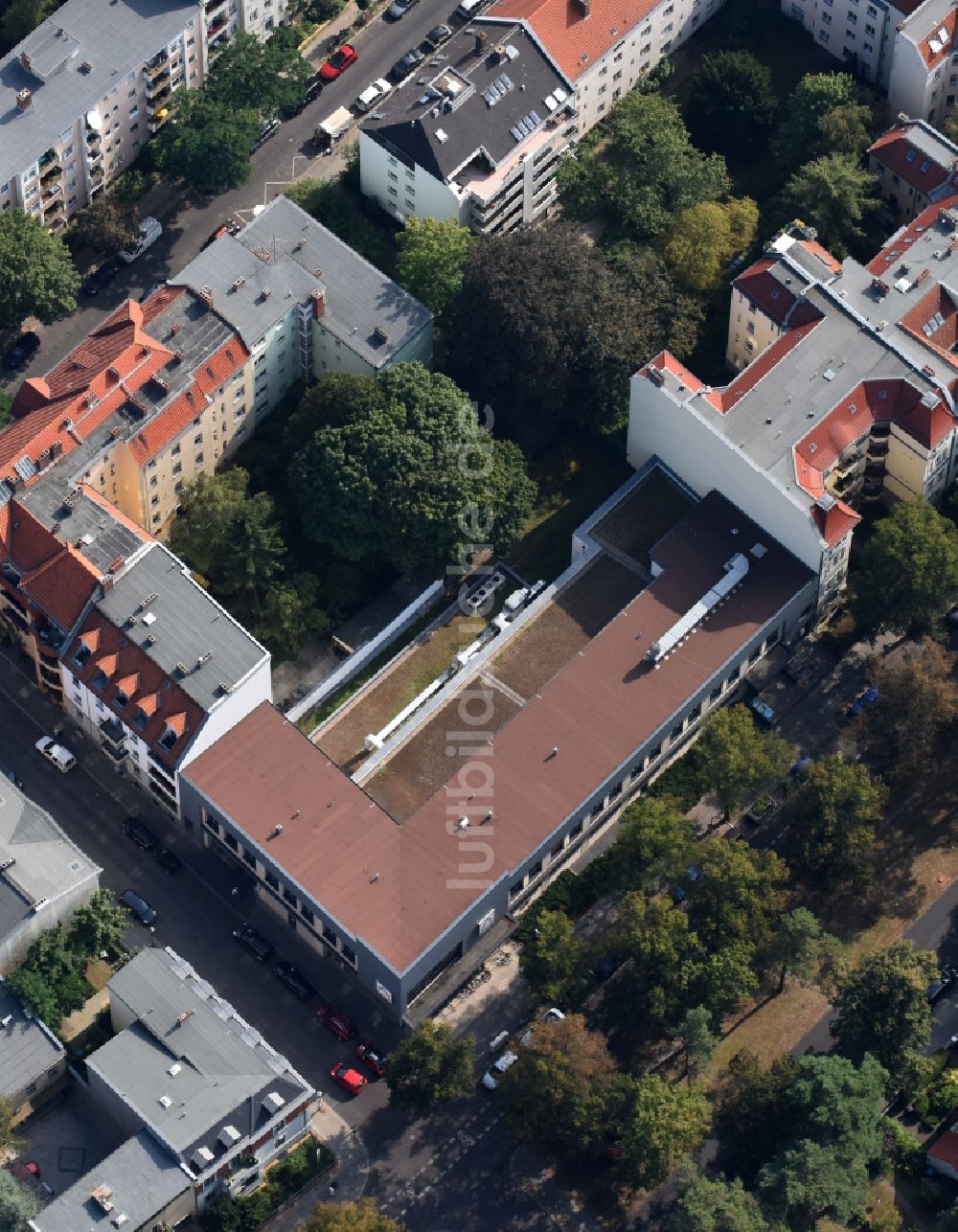 Berlin aus der Vogelperspektive: Supermarkt Aldi in Berlin