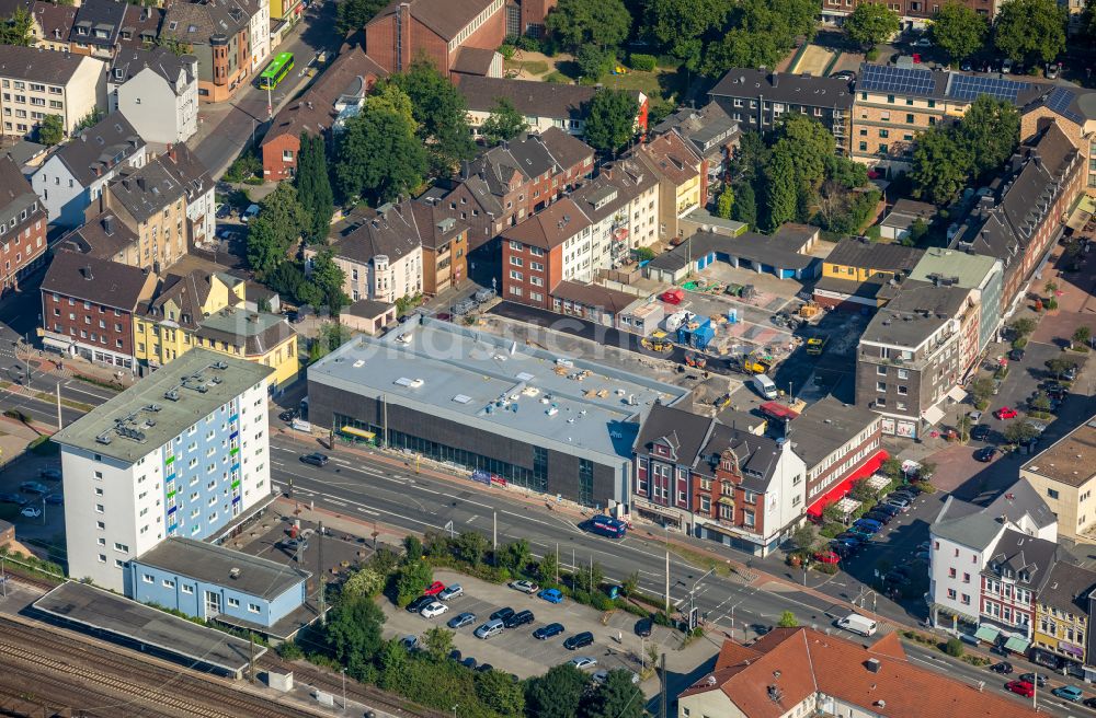 Oberhausen aus der Vogelperspektive: Supermarkt an der Bottroper Straße - Im Wiedemhof in Oberhausen im Bundesland Nordrhein-Westfalen, Deutschland