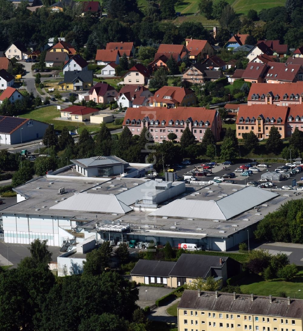 Kamenz aus der Vogelperspektive: Supermarkt Kaufland in Kamenz im Bundesland Sachsen