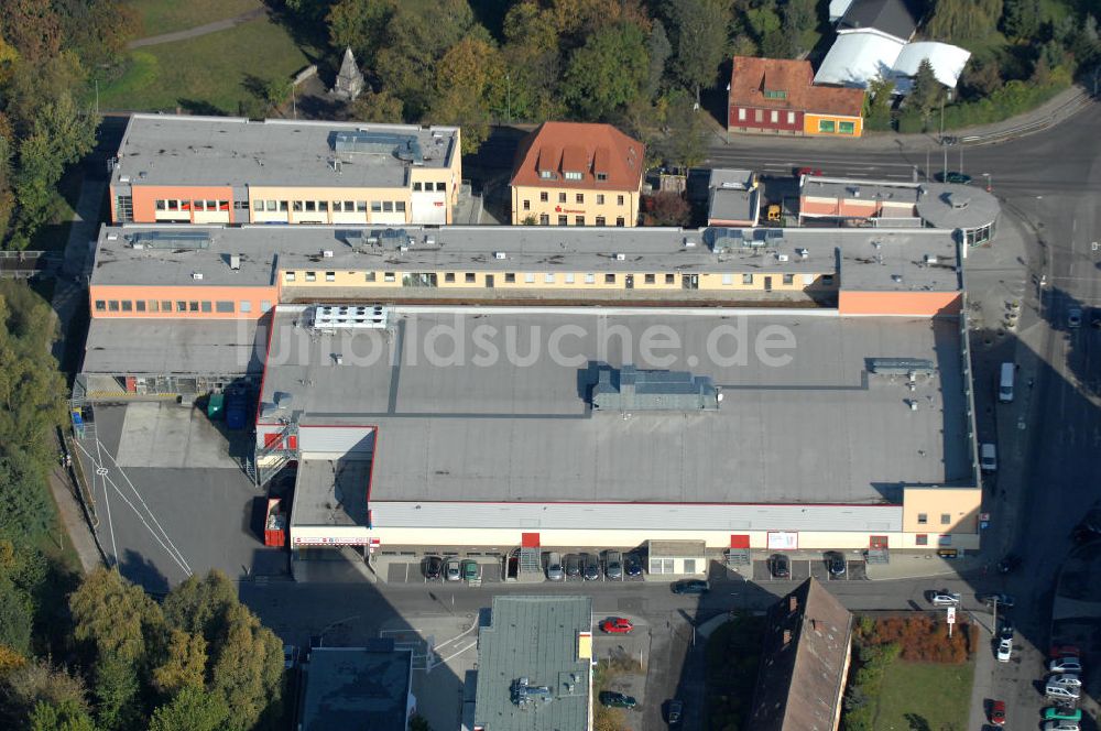 Luftbild Berlin - Supermarkt nördlich der A10 / E55 in Berlin-Buch