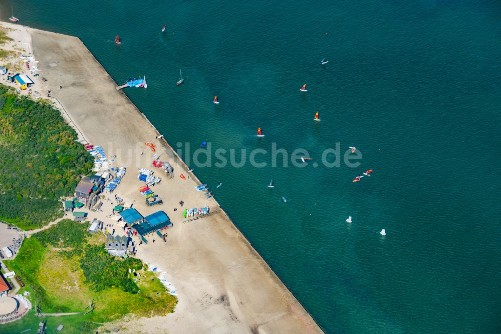 Norderney aus der Vogelperspektive: Surfschule Norderney auf der Insel Norderney im Bundesland Niedersachsen, Deutschland