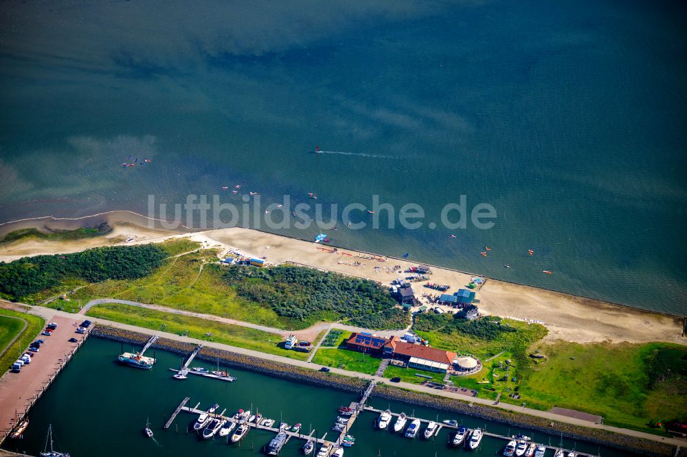 Luftbild Norderney - Surfschule Norderney auf der Insel Norderney im Bundesland Niedersachsen, Deutschland