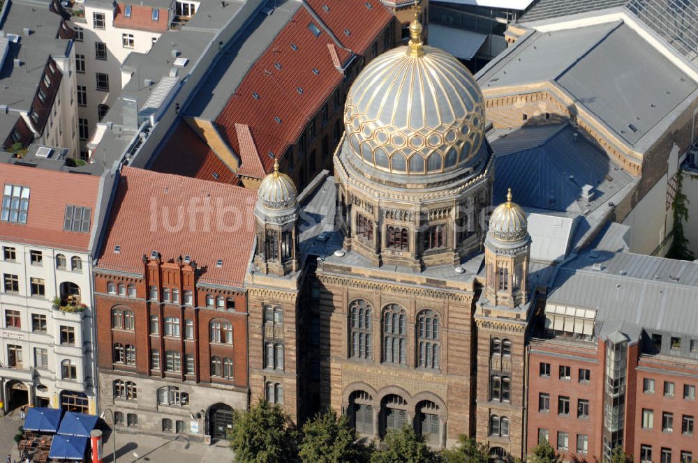 Berlin aus der Vogelperspektive: Synagoge Berlin