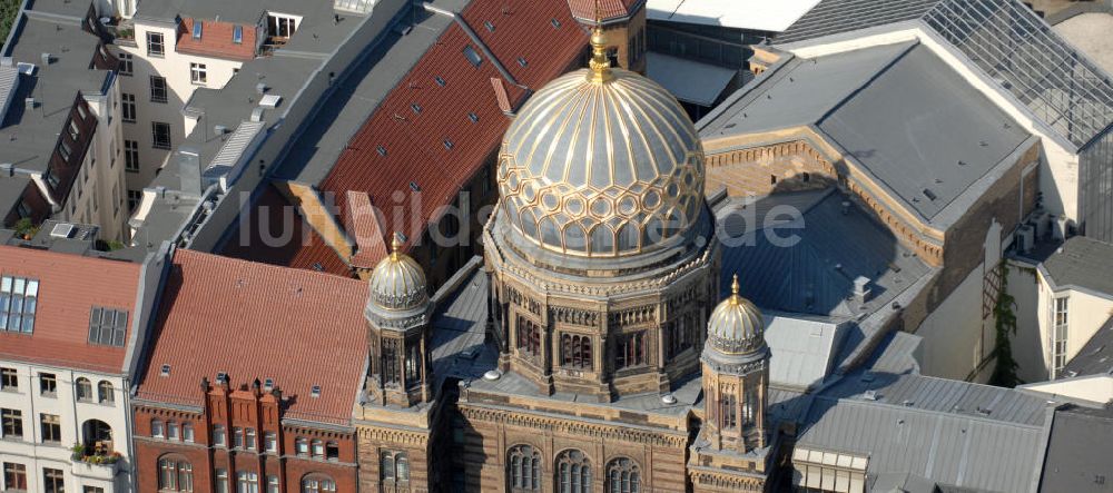 Berlin aus der Vogelperspektive: Synagoge Berlin