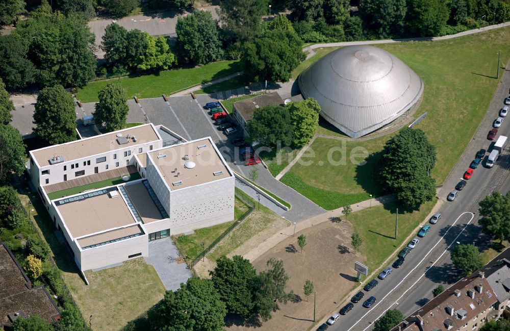 Luftaufnahme Bochum - Synagoge und Zeiss Planetarium in Bochum