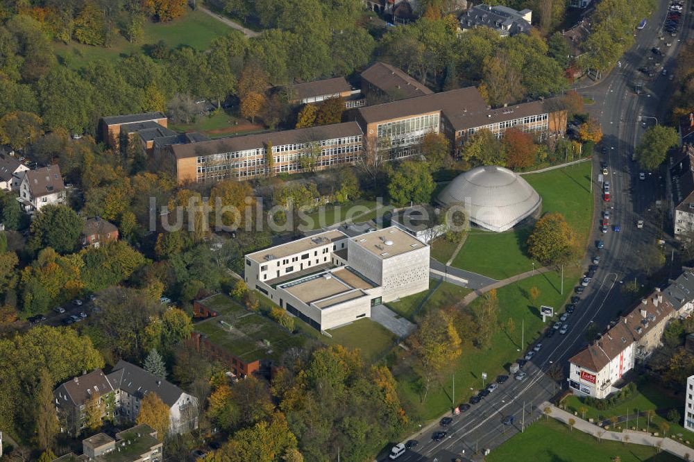 Luftaufnahme Bochum - Synagoge und Zeiss Planetarium in Bochum