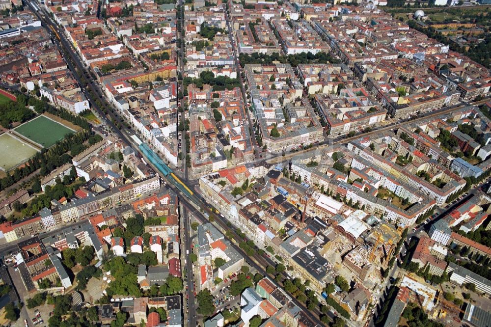 Luftaufnahme Berlin - Szenekiez Prenzlauer-Berg in Berlin auf einen Blick