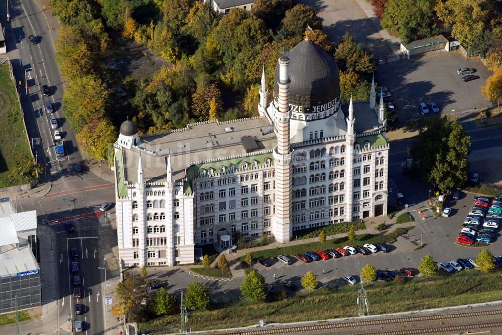 Dresden von oben - Tabakmoschee Yenidze