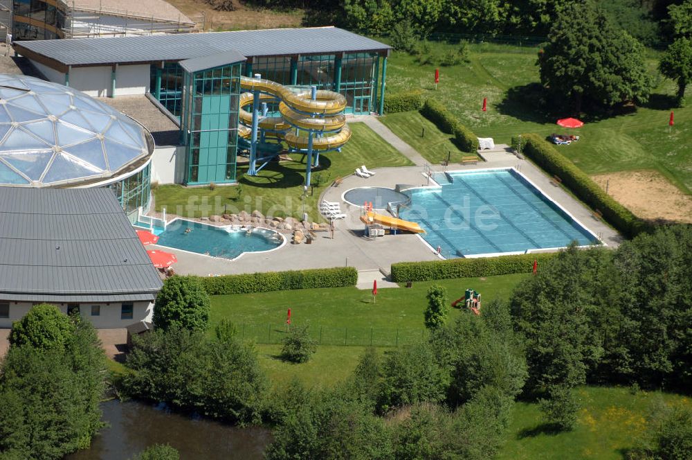 Tabarz aus der Vogelperspektive: Tabbs Vital GmbH Therme in Tabarz / Thüringen