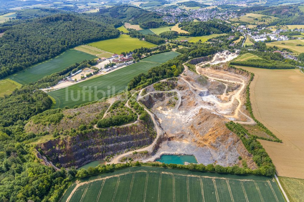 Beckum aus der Vogelperspektive: Tagebau Beckumer Tagebau in Beckum im Bundesland Nordrhein-Westfalen, Deutschland